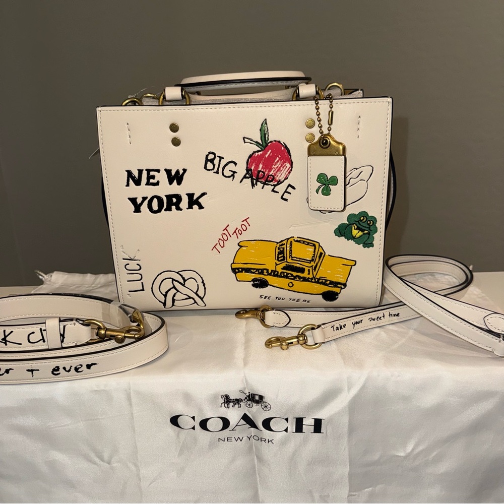 Coach Rogue Bag 25 With Sketch Print New York NEW🚕🍎🍕